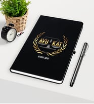 BK Gift Kişiye Özel Avukat Temalı Siyah Defter Kalem Seti - 1