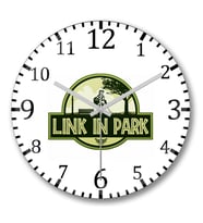 Jurassic Link In Park Duvar Saati Bombeli Gercek Cam
