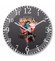 Shingeki no Kyojin Attack On Titan Duvar Saati Bombeli Gercek Cam