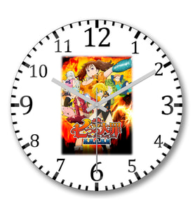 Nanatsu No Ataizai Duvar Saati Bombeli Gercek Cam