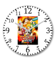 Nanatsu No Ataizai Duvar Saati Bombeli Gercek Cam