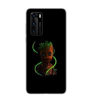 Baby Groot Tasarım Süper Şeffaf Silikon Telefon Kılıfı Huawei P40 Pro