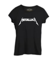 Metallica - Logo II Siyah Kadın Tshirt