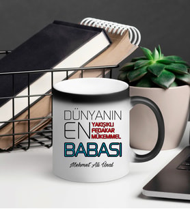 Babalar Günü Hediyesi  Sihirli Kupa Bardak