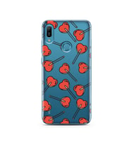 Şeker Tasarımlı Süper Şeffaf Silikon Telefon Kılıfı Huawei Y6 Prime (2019)