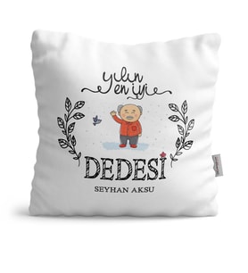 BK Gift Kişiye Özel Yılın En İyi Dedesi  Yastık