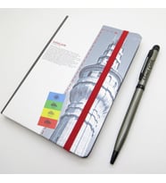 Scrikss Notelook Beyazıt Kulesi Defter + İsme Özel Kalem  İsme Özel Hediyelik Set