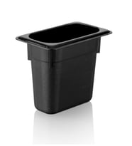 Plastport Kırılmaz Gastronom Küvet - Siyah 1/9-150 (Siyah-Gri)
