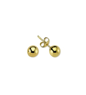 Milades 14 Ayar Altın Top Küpe