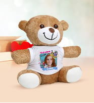 BK Gift Kişiye Özel Fotoğraflı Doğum Günü Peluş Ayıcık - 3