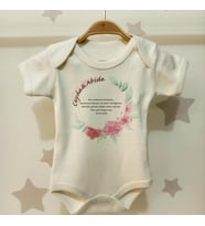 Anneler Gününe Özel İsimli Çıtçıtlı Bebek Body B2