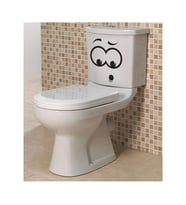 Hey Banyo Klozet Sticker 15x16 Siyah