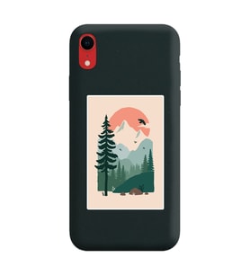 Siyah Lansman Telefon Kılıfı Iphone XR