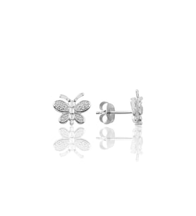 Söğütlü Silver Gümüş kelebek modeli küpe