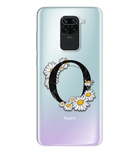 Papatya Harf Tasarım Süper Şeffaf Silikon Telefon Kılıfı Xiomai Redmi Note 9 O-H