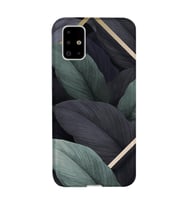 Kılıfland Samsung Galaxy A51 Kılıf Silikon Resimli Kapak Green Floral Stok 1061