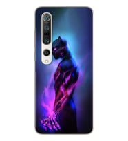 Black Panter Tasarım Süper Şeffaf Silikon Telefon Kılıfı Xiomai Mi10- Mi 10 Pro