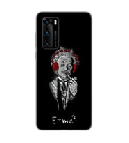 Einstein Tasarım Süper Şeffaf Silikon Telefon Kılıfı Huawei P40