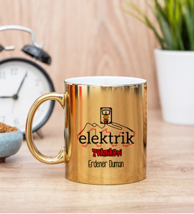 Elektrik Teknikeri Gold Kupa Bardak