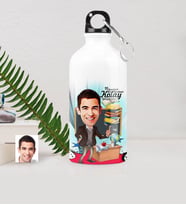 BK Gift Kişiye Özel Bay Öğretmen Karikatürlü Metal Suluk 500 Ml 2