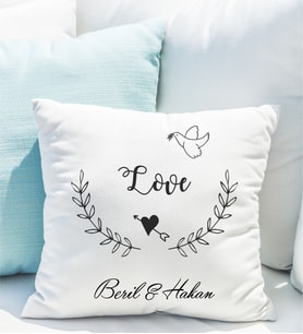 Kişiye Özel Love Aşk Yastığı