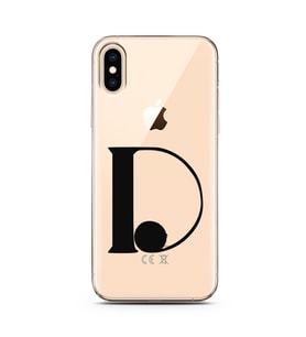 Iphone Xs Max Harf Tasarımlı Telefon Kılıfı D-Harfi 