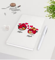 BK Gift Kişiye Özel Sevgililer Günü Beyaz Defter Kalem Seti-89