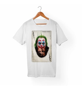 Joker-Joaquin Phoenix Beyaz Tişört