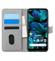 Microsonic General Mobile GM 20 Kılıf Fabric Book Wallet Gri