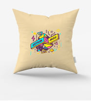 BK Gift Kişiye Özel İsimli Mat Sarı Yastık  3