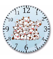 League of Legends Cute Poro Duvar Saati Bombeli Gercek Cam