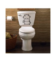 Su aygırı klozet Kapak Banyo Wc Sticker Yapıştırma
