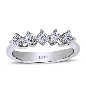 Lova G Renk 0,43 Karat Pırlanta Beştaş Yüzük - 1010077