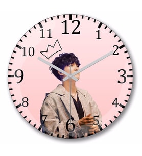 Suga Aesthetic Bts Duvar Saati Bombeli Gercek Cam