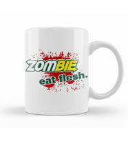 Zombie  Eat Flesh Kupa Bardak Porselen