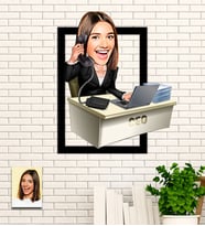 Kişiye Özel Ceo Hediye Karikatür Ahşap Tablo