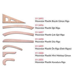 Taba Plastik Riga Cetvel Takım (7 Parça)