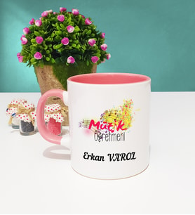 Müzik Öğretmeni Kupa Bardak Pembe