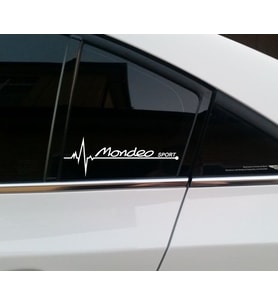 Mondeo Yan Cam Sticker Oto Kapı Çıkartma 20cmx7cm