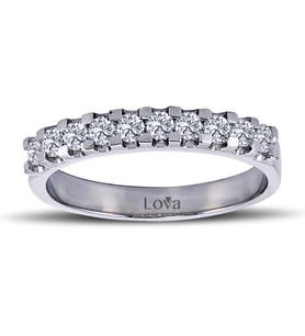Lova 0,48 Karat Pırlanta Yarımtur Yüzük - 1050209