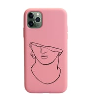 Iphone 11 Pro Max Çizgi Tasarımlı Pudra Lansman Telefon Kılıfı