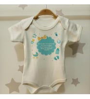 Anneler Gününe Özel İsimli Çıtçıtlı Bebek Body B13