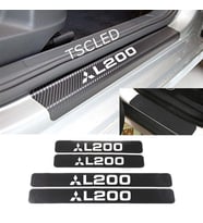 Mitsubishi L200 Karbon Kapı Eşiği Koruma Sticker (4 Adet)