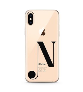 Iphone X Harf Tasarımlı Telefon Kılıfı N-Harfi 