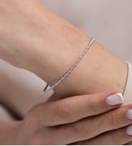Mode Silver Burgulu gümüş bileklik (Gümüş)