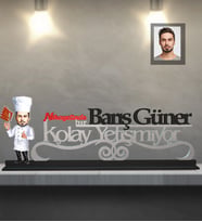 Kişiye Özel Aşçı Karikatürlü Kolay Yetişmiyor Ahşap Biblo Bay-5