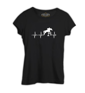 At 10 Siyah Kadın Tshirt