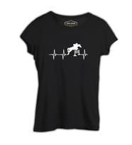 At 10 Siyah Kadın Tshirt