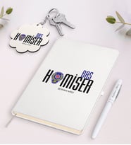 BK Gift Kişiye Özel Başkomiser Beyaz Defter Kalem Ve Anahtarlık Hediye Seti (Model 1)
