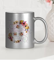 BK Gift Kişiye Özel Sevgililer Günü Temalı Gümüş Yaldızlı Kupa Bardak  9